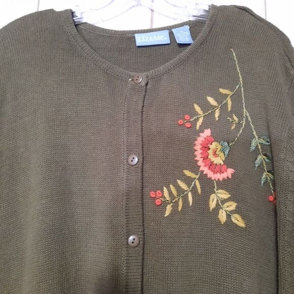 Liz & Me Sweater Ladies 3x‎ embroidered designed Grandmacore - Picture 3 of 8